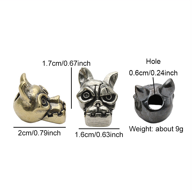 Bulldog Head Brass Knife Bead  - огляд і ціна Edc Carry Kit